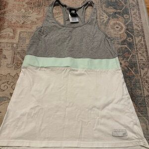 New Balance Gray and White Tank Top